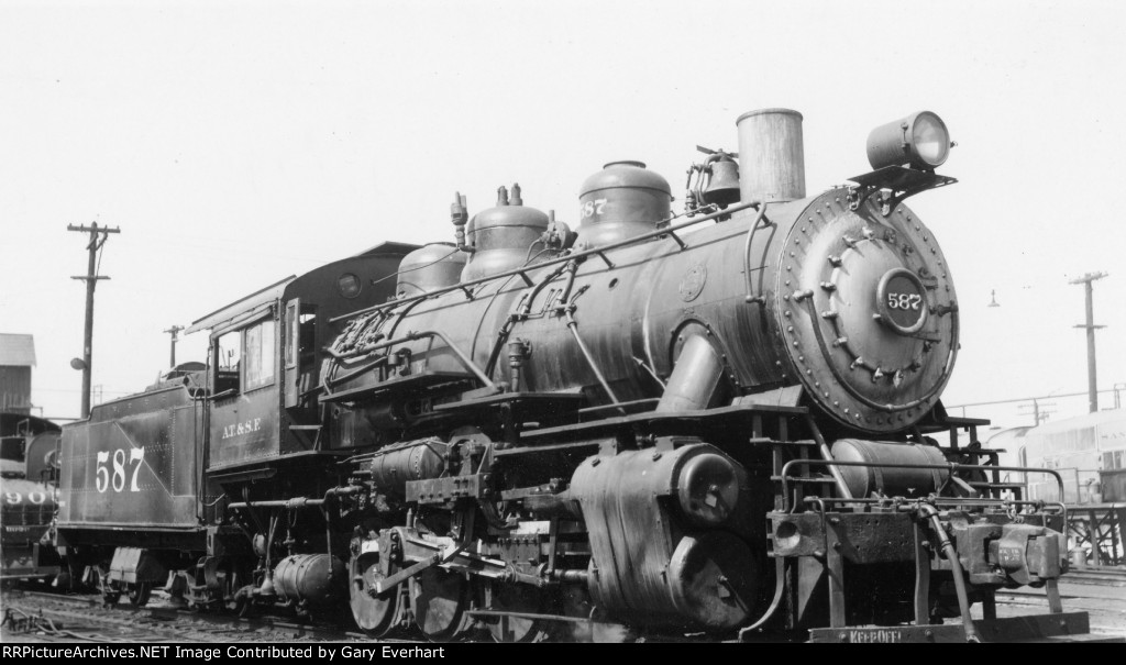 ATSF 0-8-0 #587 - Atchison, Topeka & Santa Fe